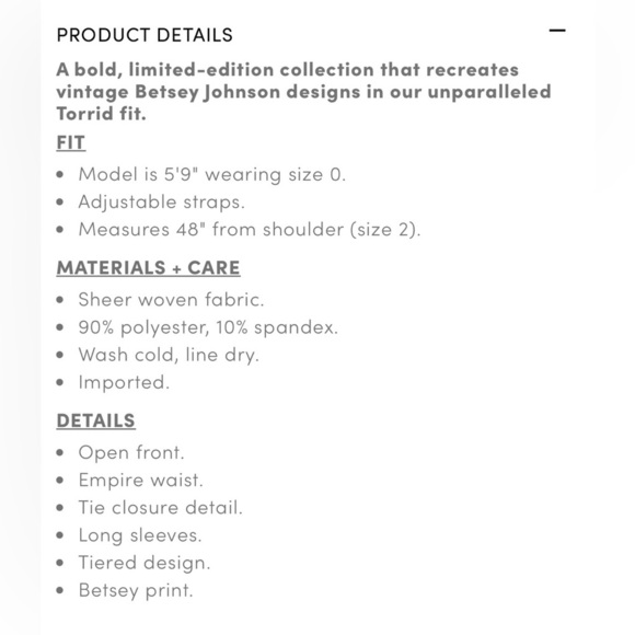 Betsy Jonson Torrid Collab Pink Mesh Long Sleeve Tie Front Print Kimono Size 2 - Picture 5 of 12